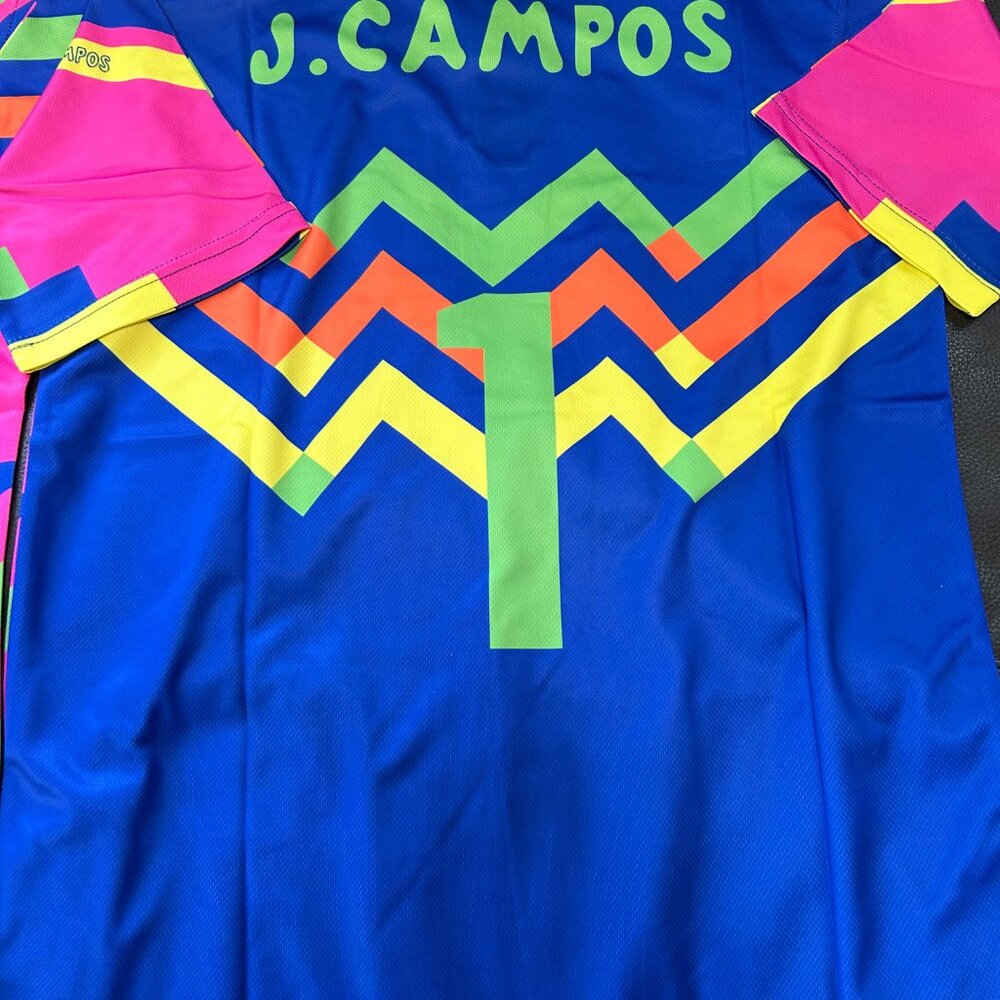 1990s MEXICO JORGE CAMPOS RETRO Nat'l Team Men's JERSEY Sz M,L,XL,2XL New w tags - Picture 6 of 7